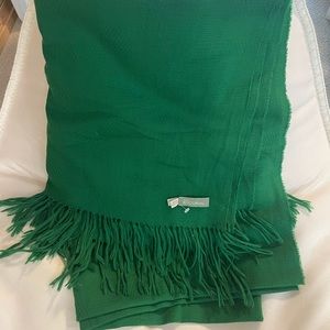 SAKS fifth avenue lightweight wool blanket throw NEW without tags